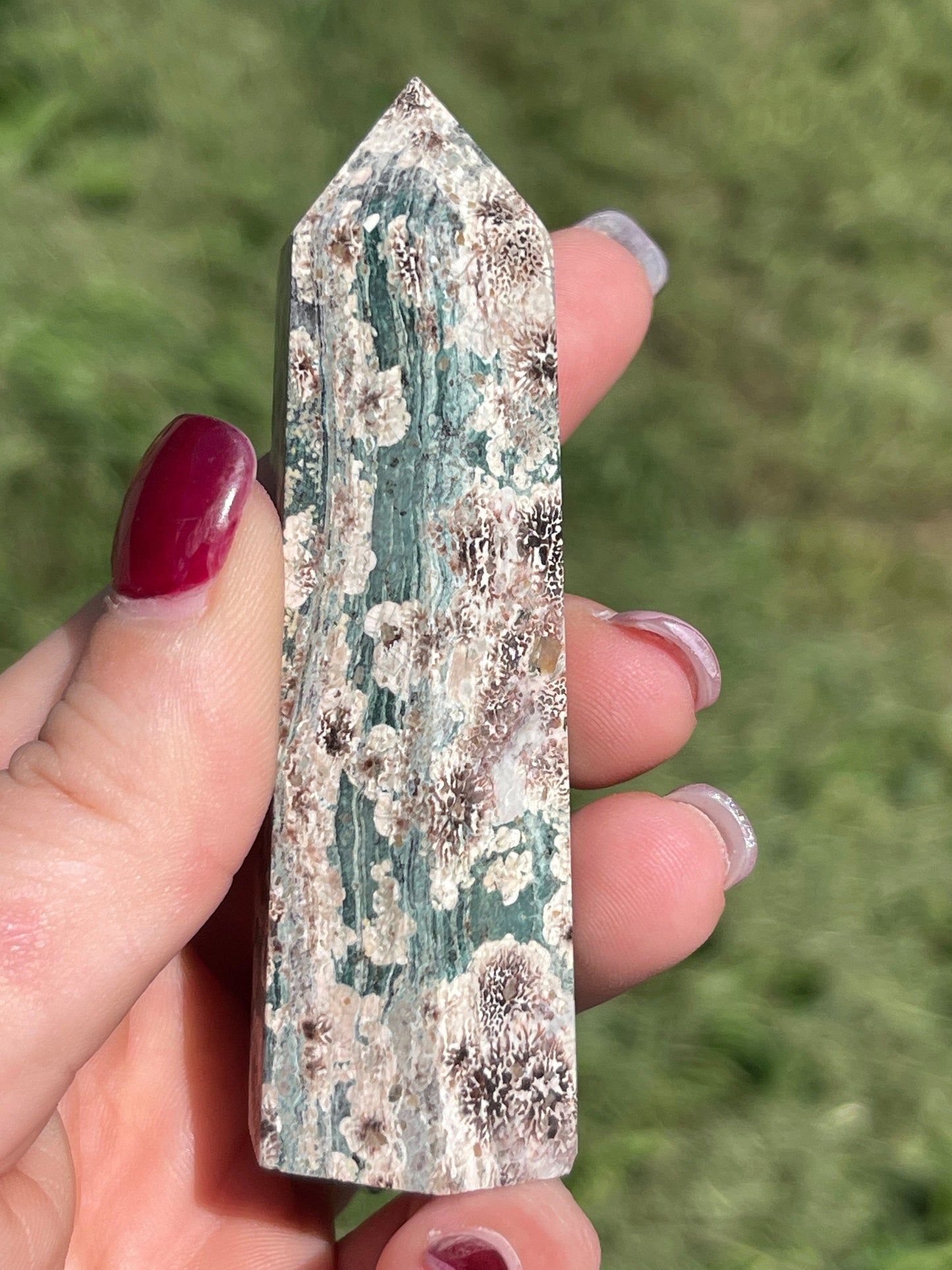 Flower Rhyolite Crystal Tower