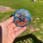 Halloween Witch Cat Agate Coaster