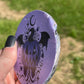 Halloween Pumpkin Bat Agate Coaster