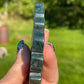 Moss Agate Crystal Leaf Carving