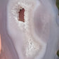 Druzy Agate Crystal Snowflake Carving