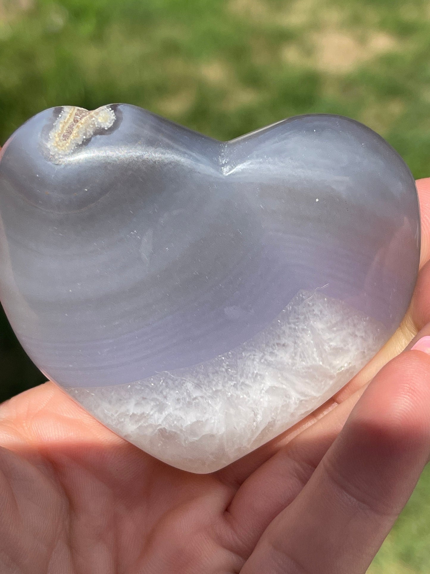 Agate Heart Carving