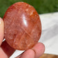 1 Fire Quartz Palm Stone