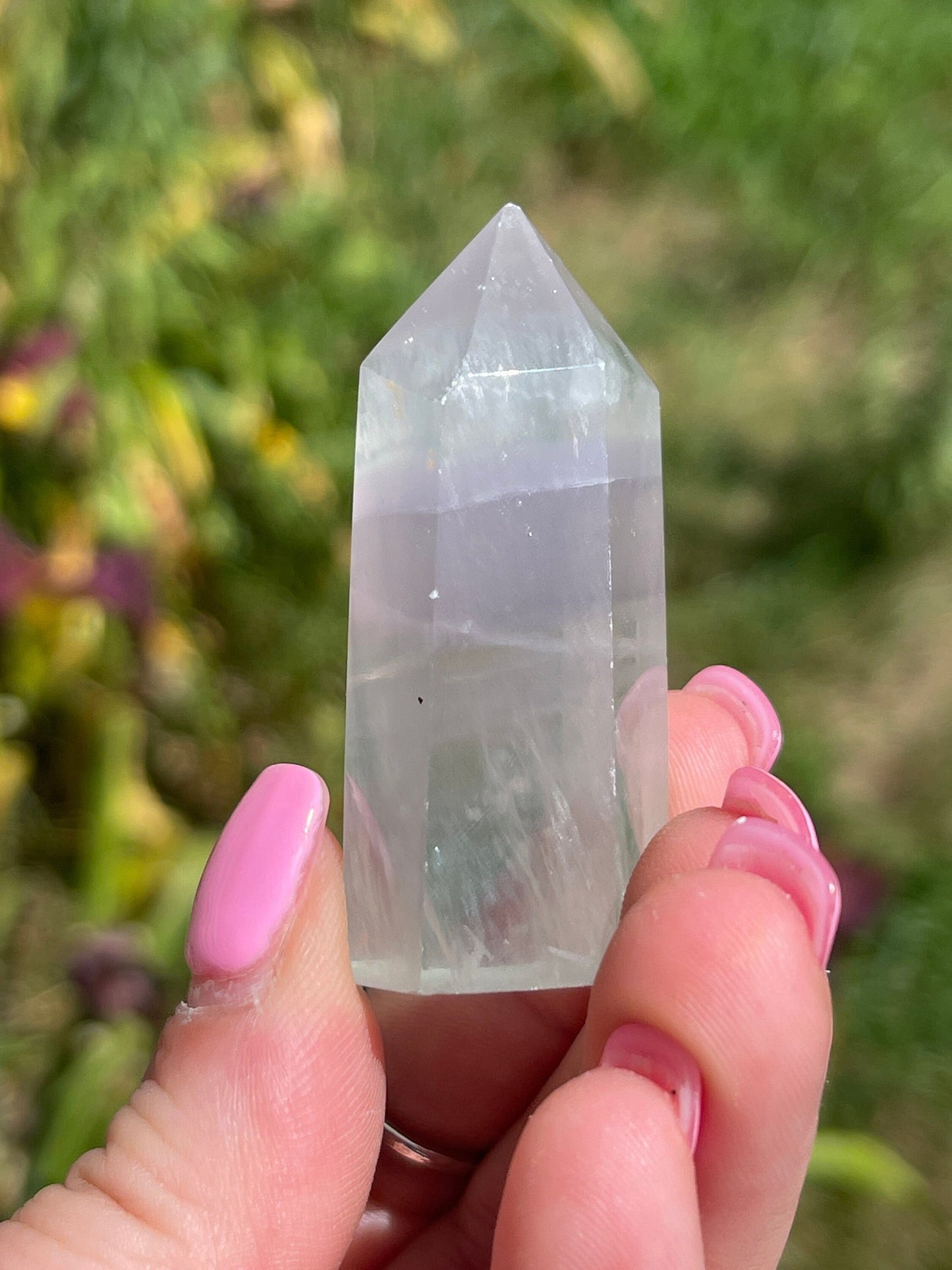 1 pc lavender fluorite tower