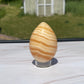 Orange calcite Crystal Egg Carving