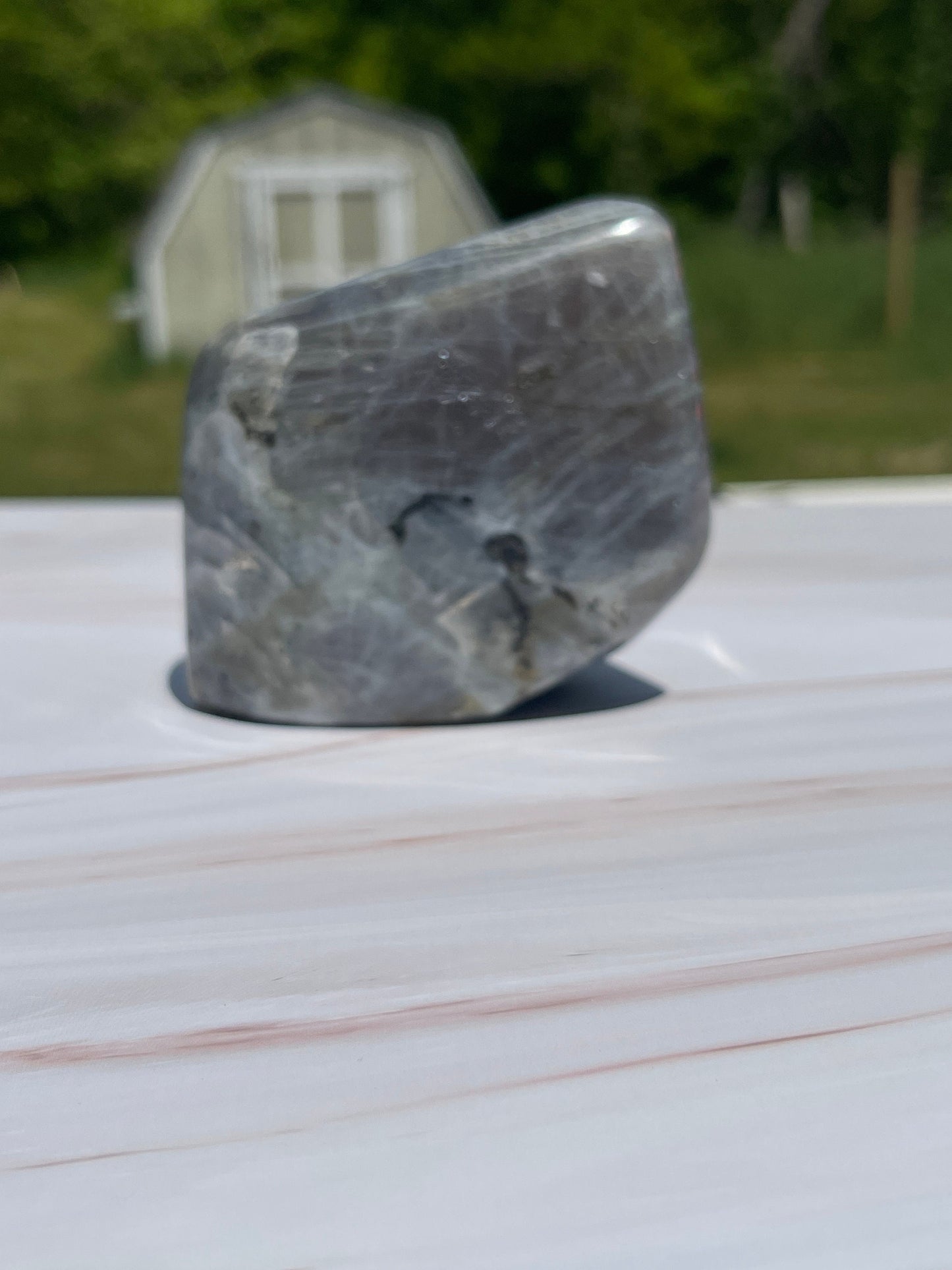 Purple Flash Labradorite Crystal Freeform