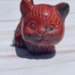 Red Jasper Crystal Cat Carving