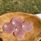 Rose Quartz Crystal Cat Carving: Meditation Stone, Animal Figurine