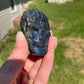Labradorite Halloween Skull Carving