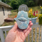 Blue Yooperlite Hamsa Hand Carving