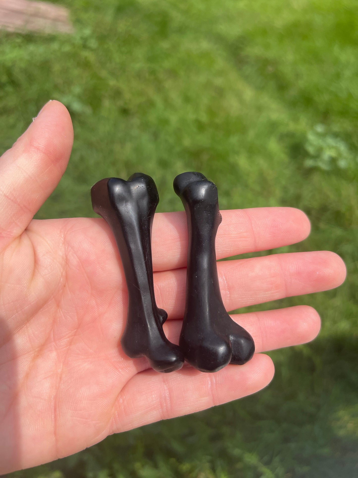 Bone Carving: Halloween Femur Decor, Crystal Gift