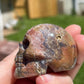 Ocean Jasper Skull Carving