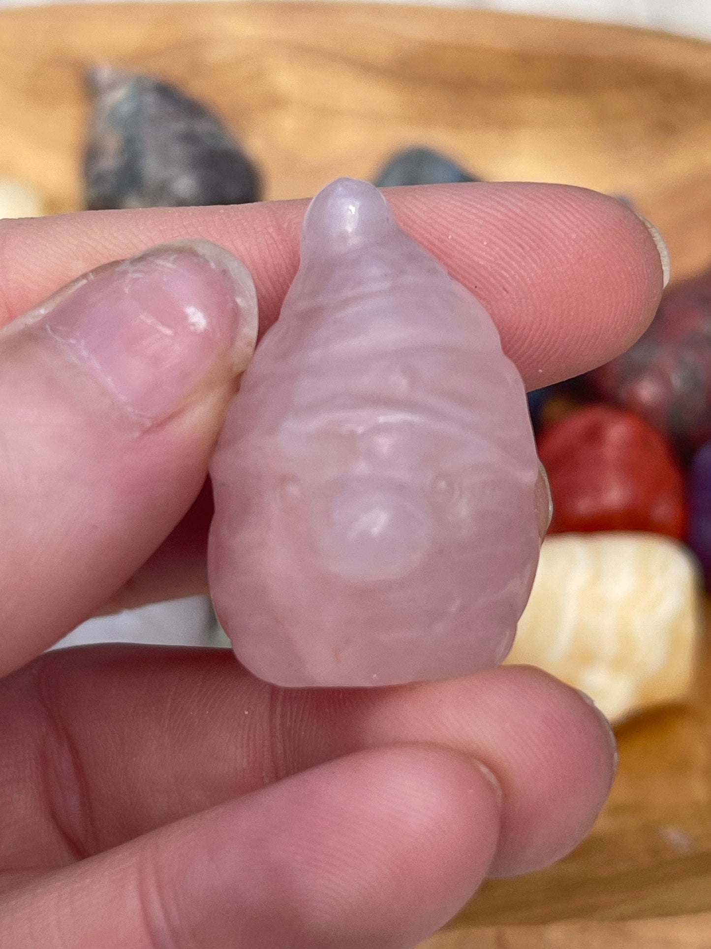 Mixed material mini gnome carving