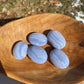 Blue Lace Agate Palm Stone