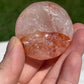 1 Fire Quartz Palm Stone