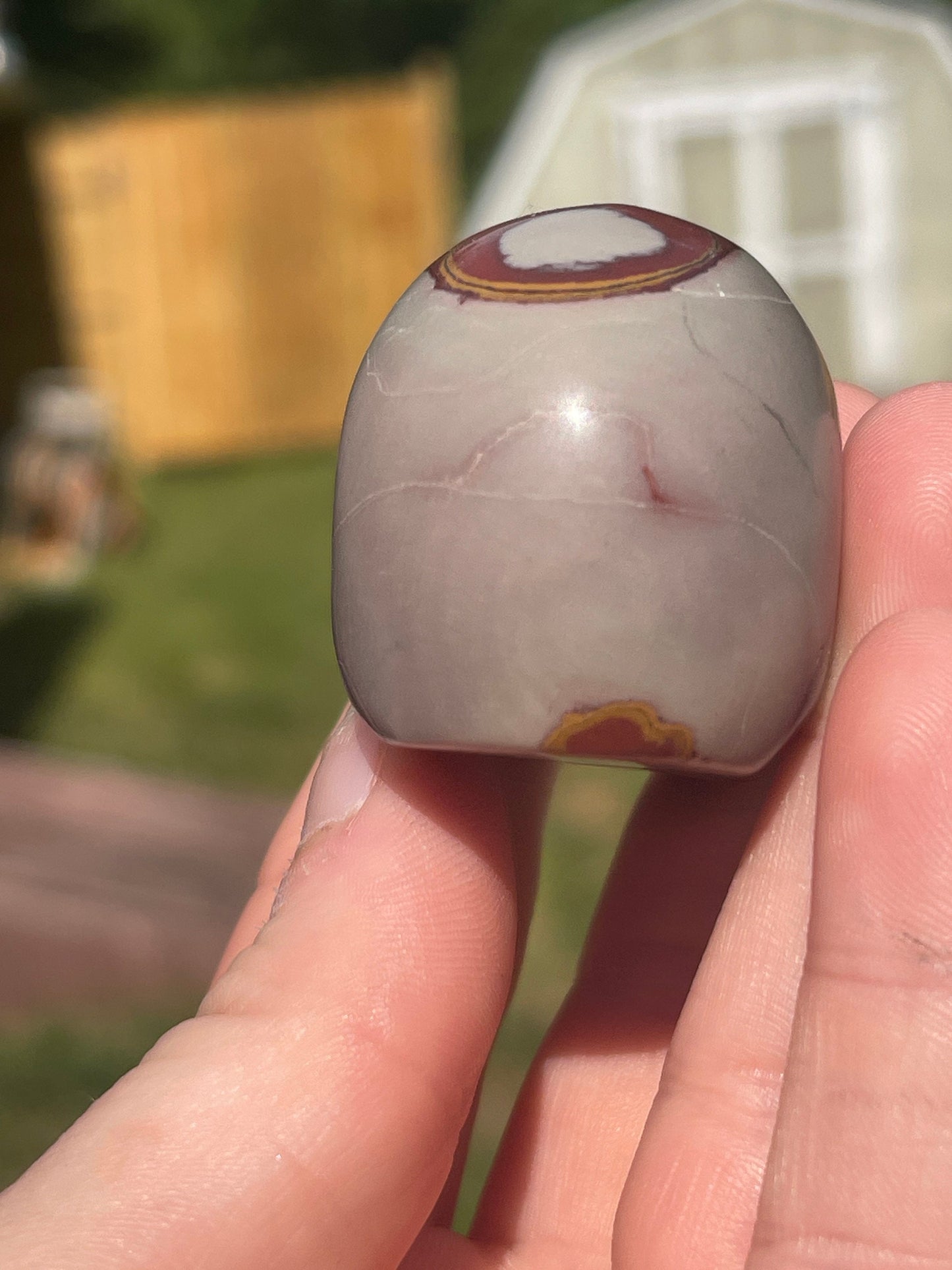 Noreena Jasper Skull Carving