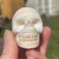 Orange Calcite Crystal Skull Carving