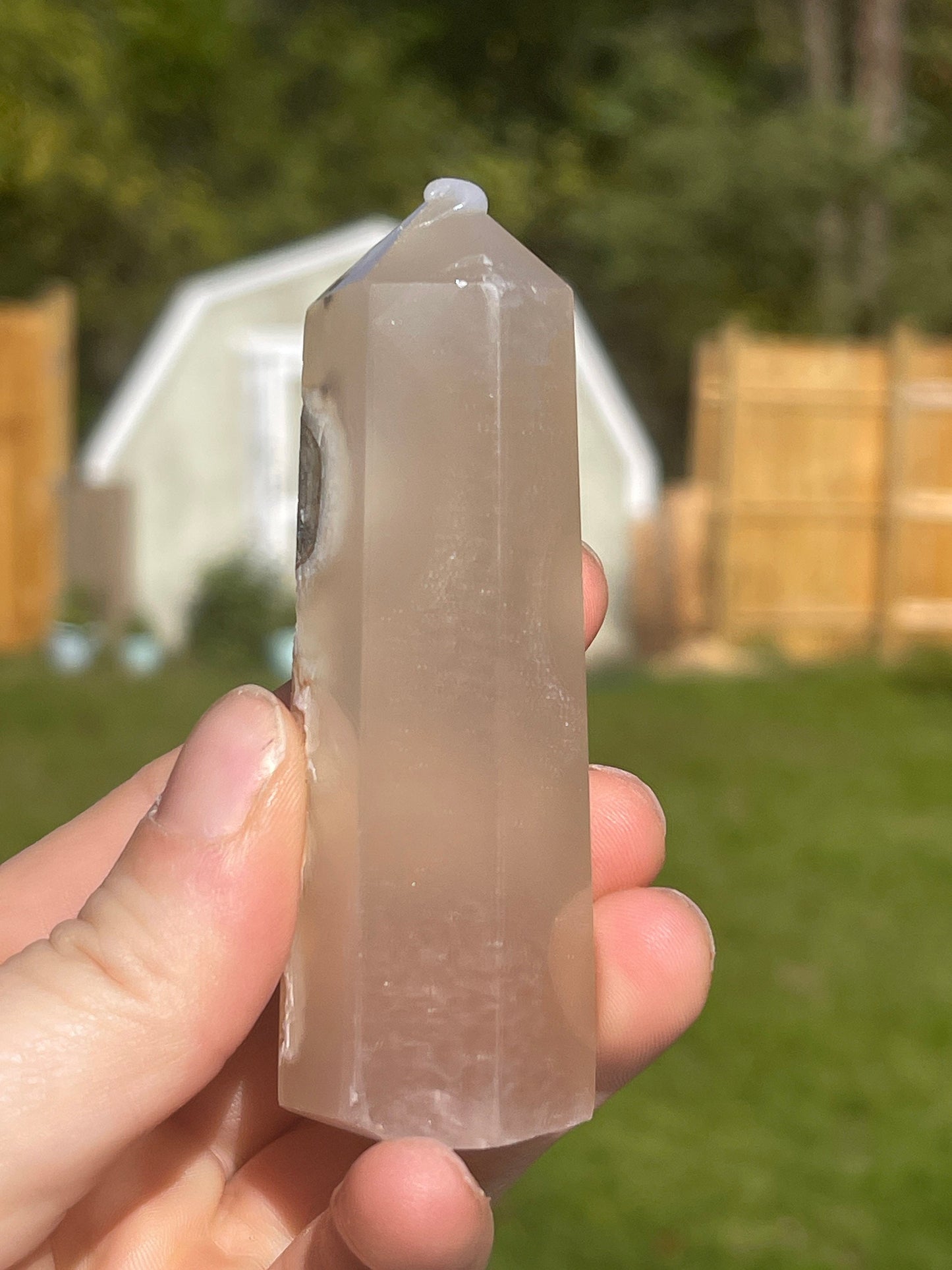Flower Agate Tower | Crystal Gift | Meditation Stone