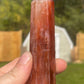 Fire Quartz Tower | Crystal Carving | Meditation Stone | Red Hematoid