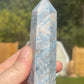 Trolleite Crystal Tower: Carved Meditation Stone