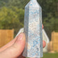 Trolleite Crystal Tower: Carved Meditation Stone