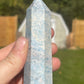 Trolleite Crystal Tower: Meditation Stone Carving (3.7in)