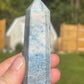 Trolleite Crystal Tower: Meditation Stone Carving (3.6in)