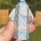 Trolleite Crystal Tower: Carved Meditation Stone (2.6in)