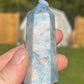 Trolleite Crystal Tower: Carved Meditation Stone (2.6in)
