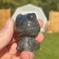 Labradorite Hello Kitty Carving: Crystal Meditation Stone