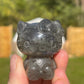 Labradorite Hello Kitty Carving: Crystal Meditation Stone