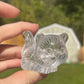 Clear Quartz Cat Carving