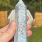 Trolleite Crystal Tower: Meditation Stone Carving (3.7in)