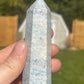 Trolleite Crystal Tower: Meditation Stone Carving (3.7in)