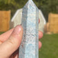 Trolleite Crystal Tower: Meditation Stone Carving (3.7in)