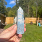 Trolleite Crystal Tower: Meditation Stone Carving (3.6in)