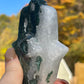 Moss Agate Hamsa Hand Carving