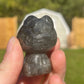 Labradorite Hello Kitty Carving: Crystal Meditation Stone