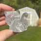 Clear Quartz Cat Carving