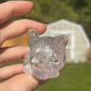 Clear Quartz Cat Carving