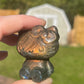 Labradorite Hello Kitty Carving: Blue Flash Crystal Gift