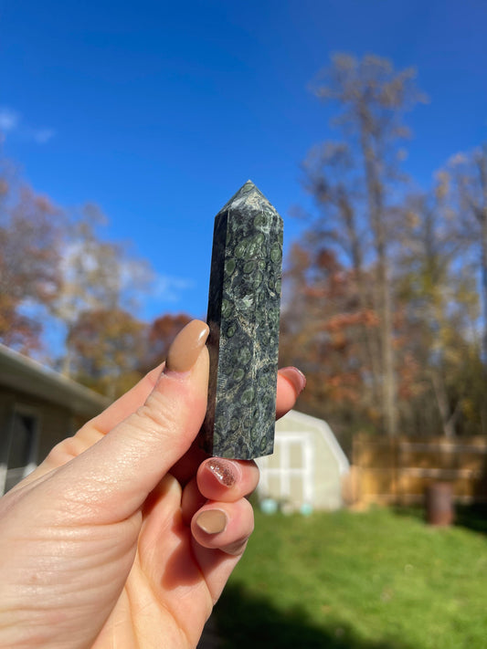 Kambaba Jasper Tower- Reiki Healing, Crystal Gifts
