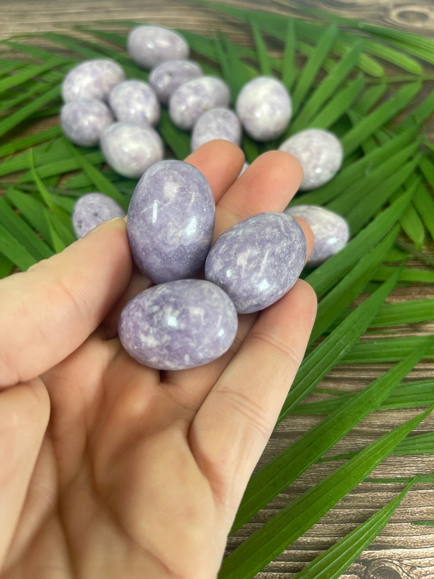 Lepidolite Tumbled Stone: Purple Mica Crystal for Meditation