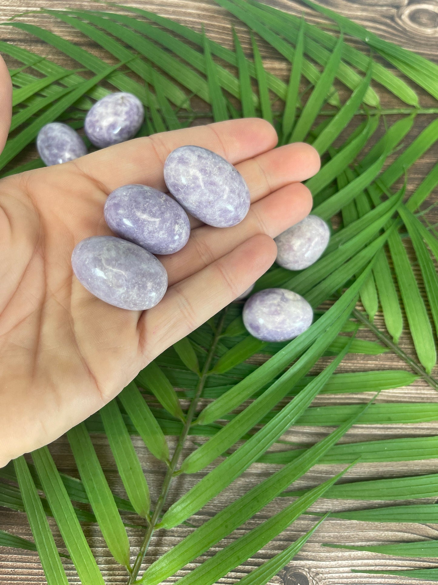 Lepidolite Tumbled Stone: Purple Mica Crystal for Meditation