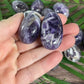 Dream Amethyst Tumbled Stone: Meditation Crystal Carving
