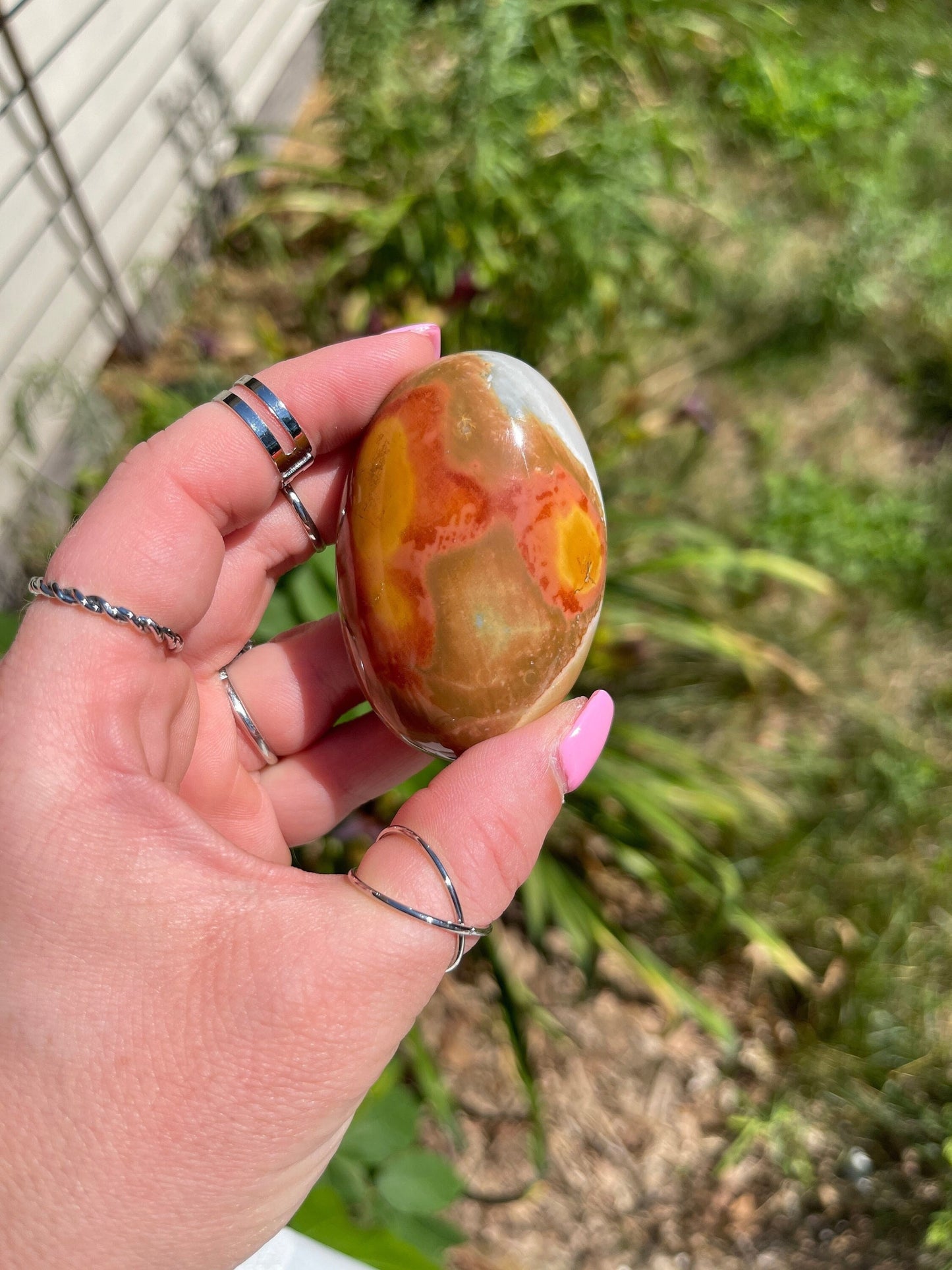 Polychrome Palm Stone