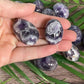 Dream Amethyst Tumbled Stone: Meditation Crystal Carving