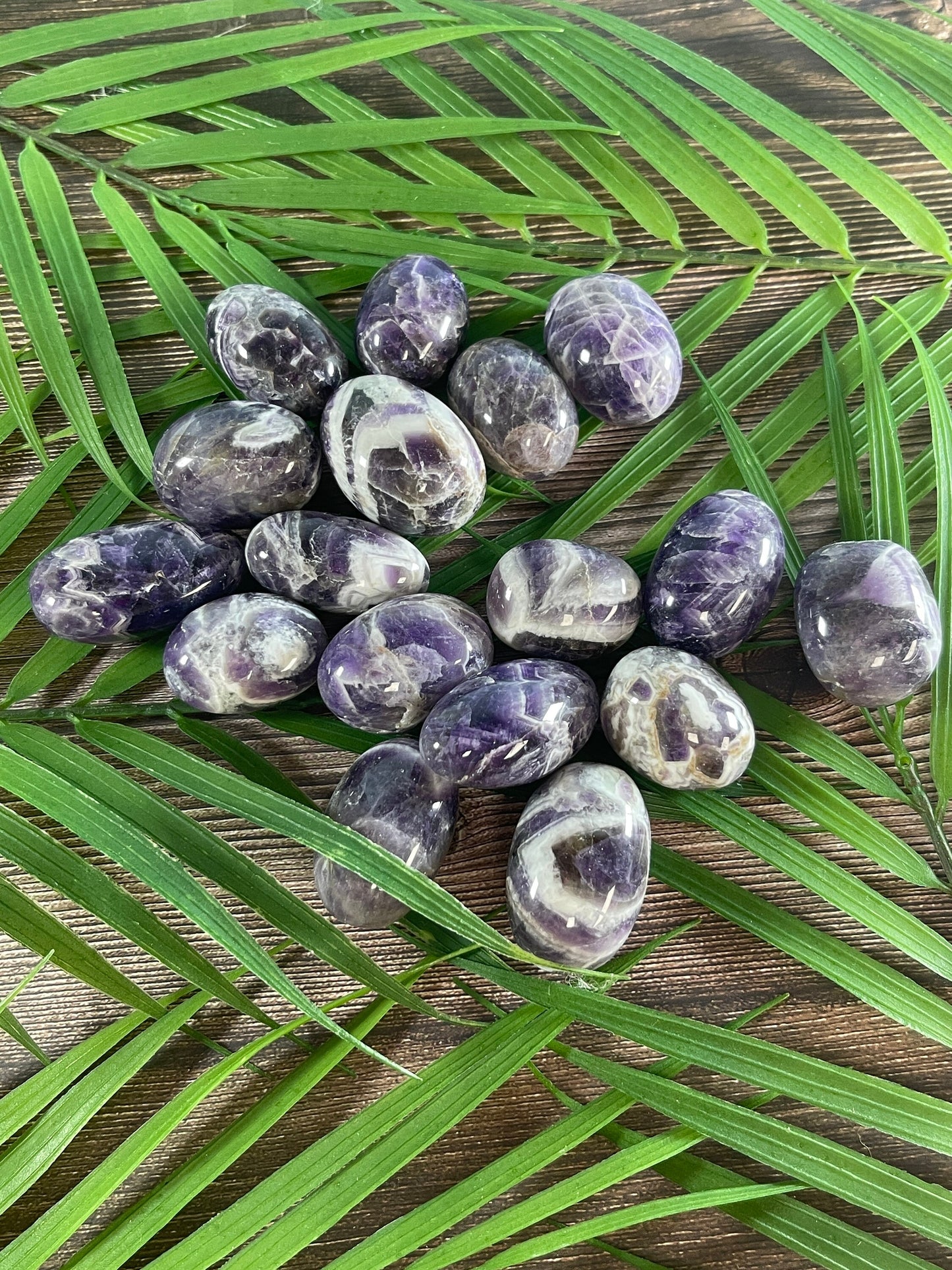 Dream Amethyst Tumbled Stone: Meditation Crystal Carving