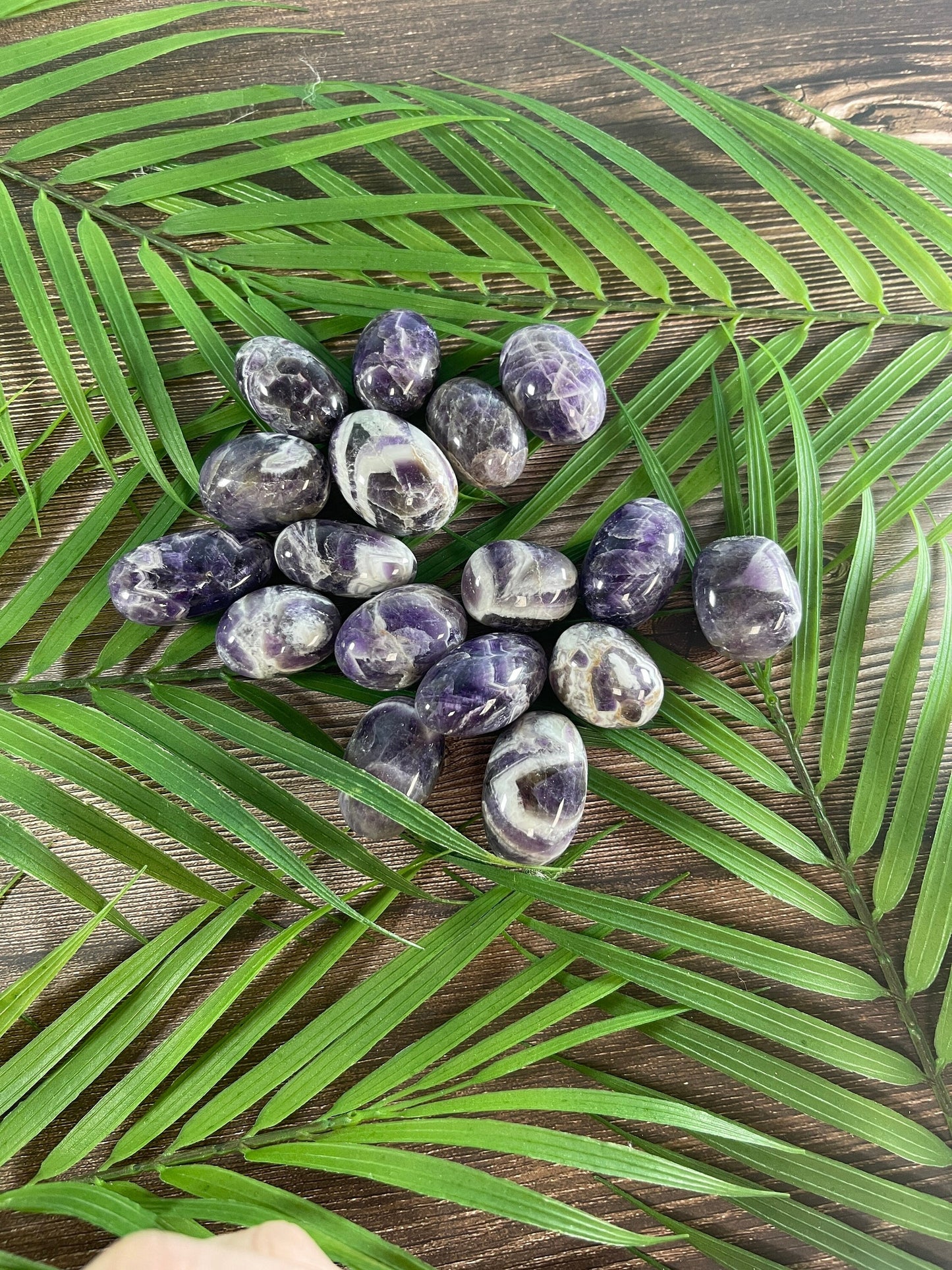 Dream Amethyst Tumbled Stone: Meditation Crystal Carving