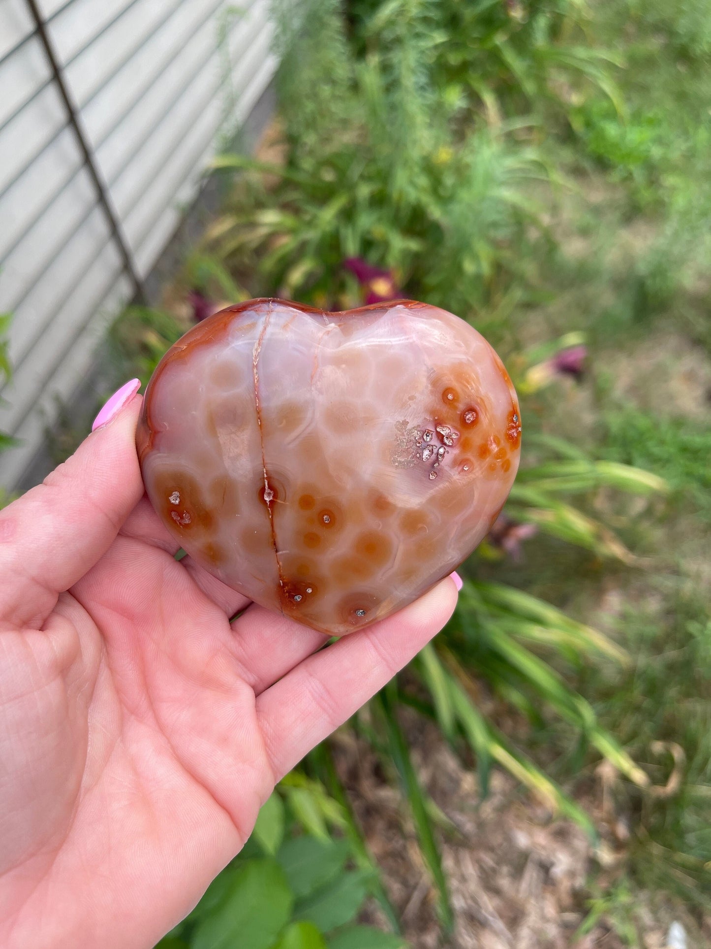 Carnelian Heart Carving